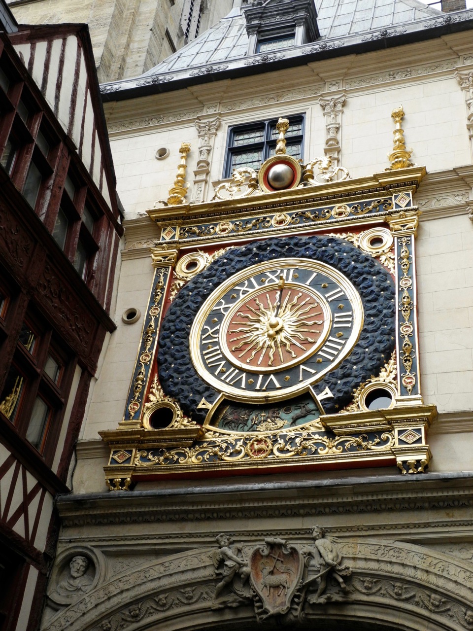 Rouen's Gros Horloge has been in its present location since 1529
