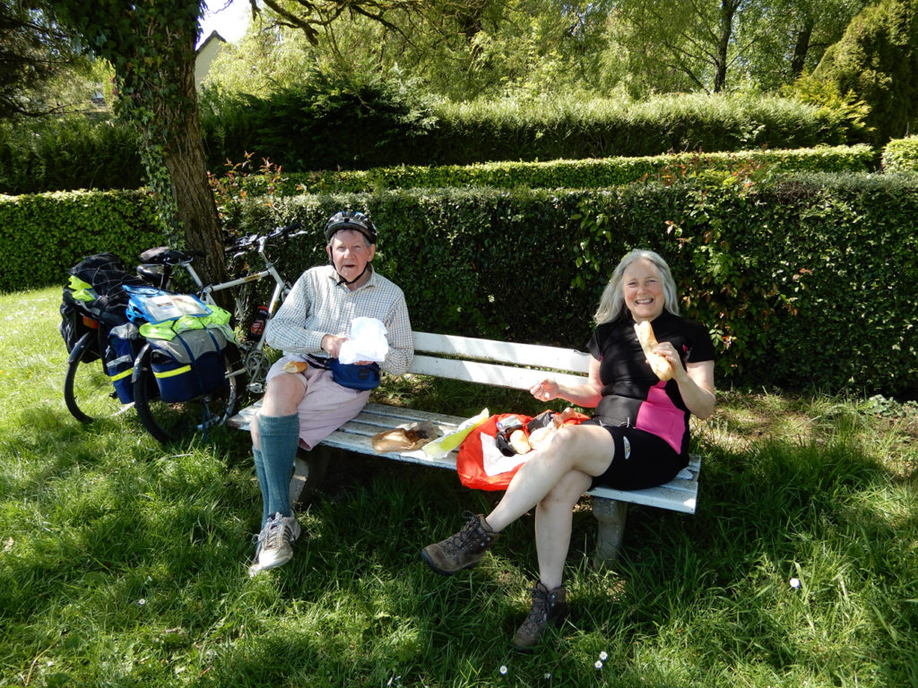 Lunch-stop at Les Flamands after hardest climb of journey