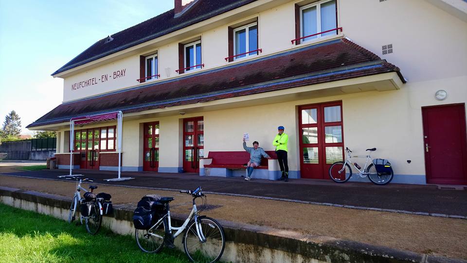 Meeting with David at Neufchatel's former railway station